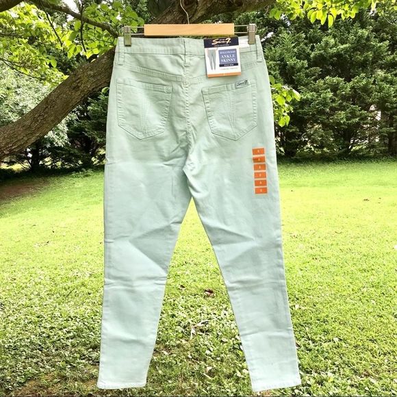 NWT $69 Seven7 | Hollywood | High Rise | Skinny Jeans in Starlight Blue 8 - Picture 4 of 15